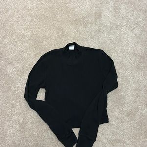 Artizia black waffle long sleeve